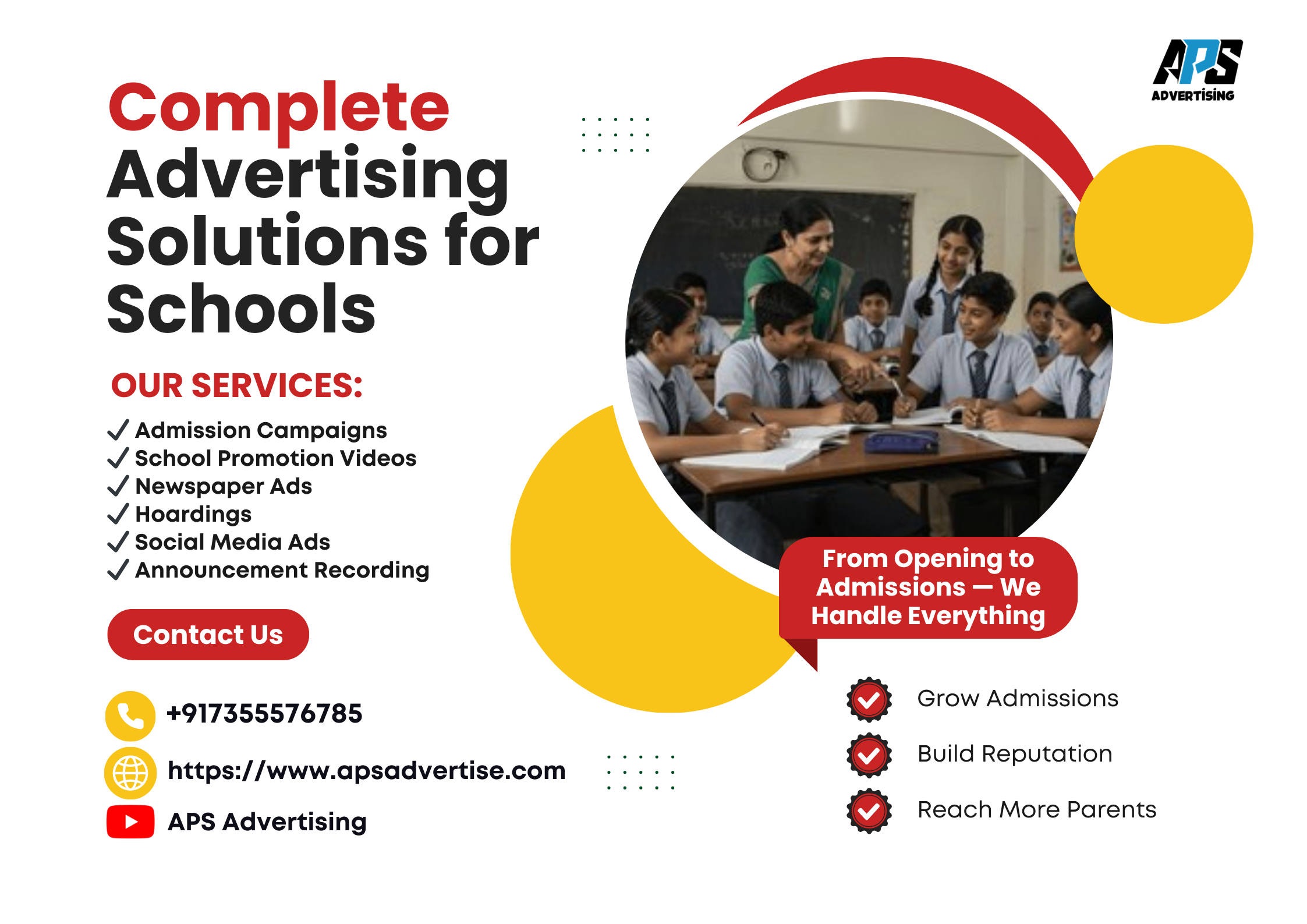 Local targeting poster for Prayaraj announcements